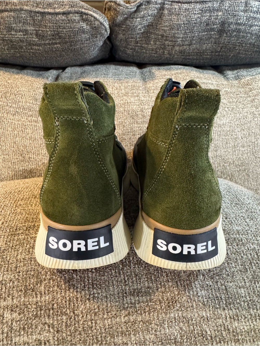 SOREL Out N About IV Classic Waterproof Boots Utility Green/Black Size 6 - Picture 9 of 12